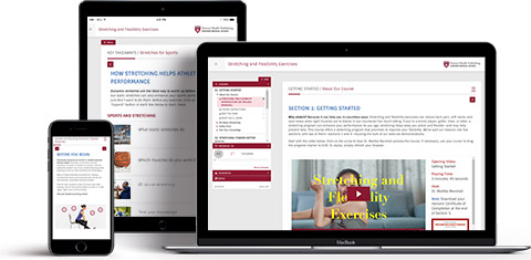 course shown on multiple devices