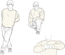 illustration of muscle contractions that may help prevent fainting