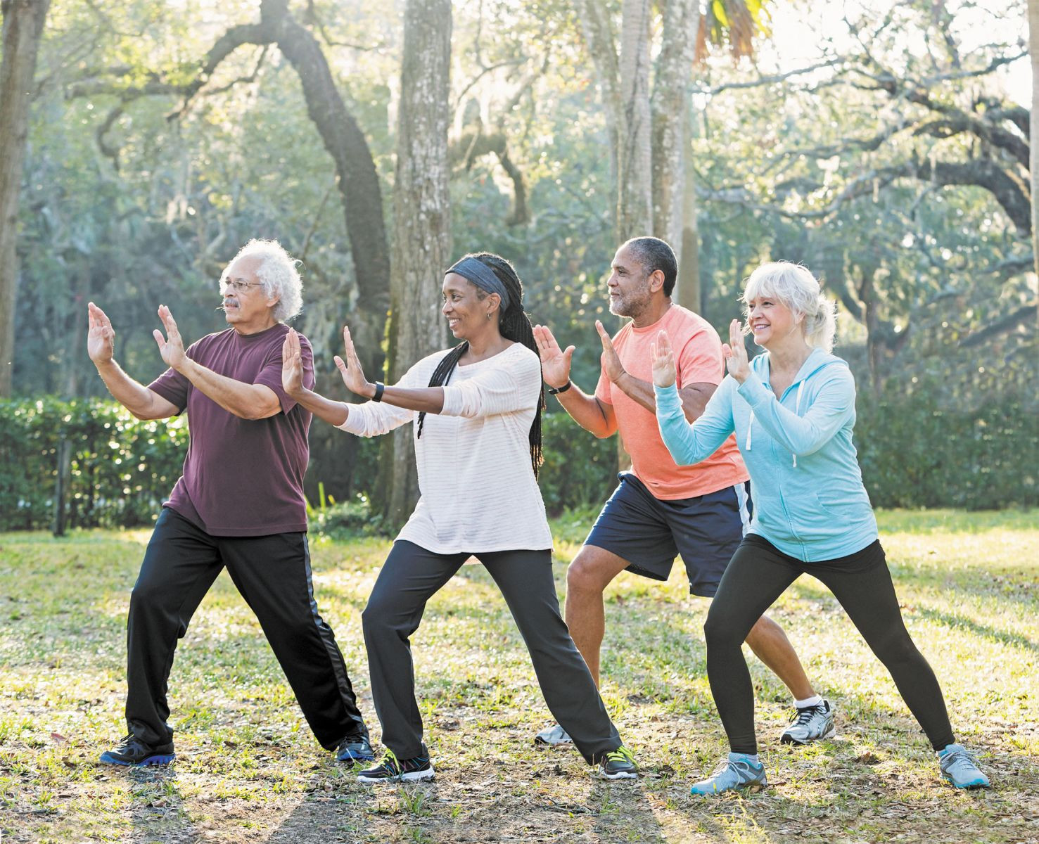 Practising tai chi - Heart Matters magazine - BHF