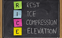 Self-help-sore-muscle Rest-ice-compression-elevation
