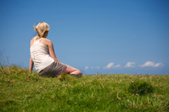 Woman-in-field