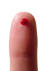 Finger-prick-with-blood