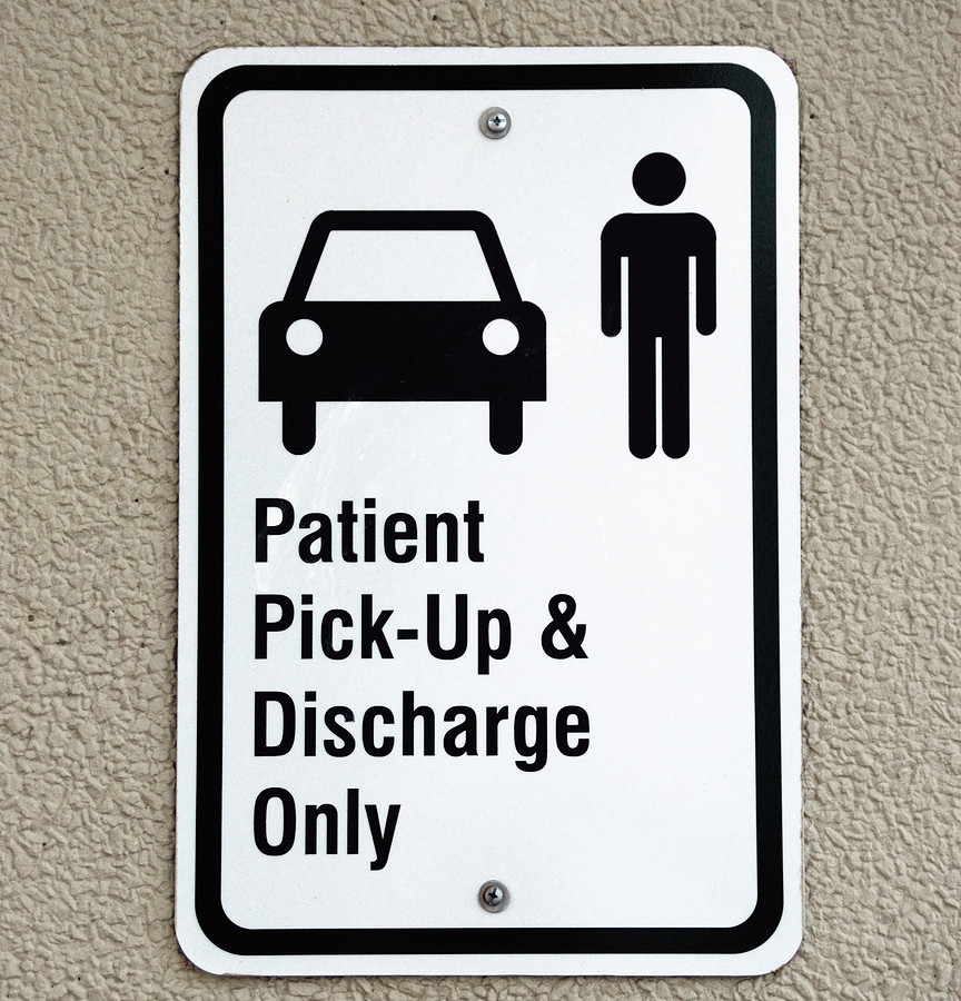 Patient-discharge-zone