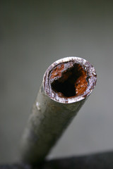 Clogged-corroded-pipe