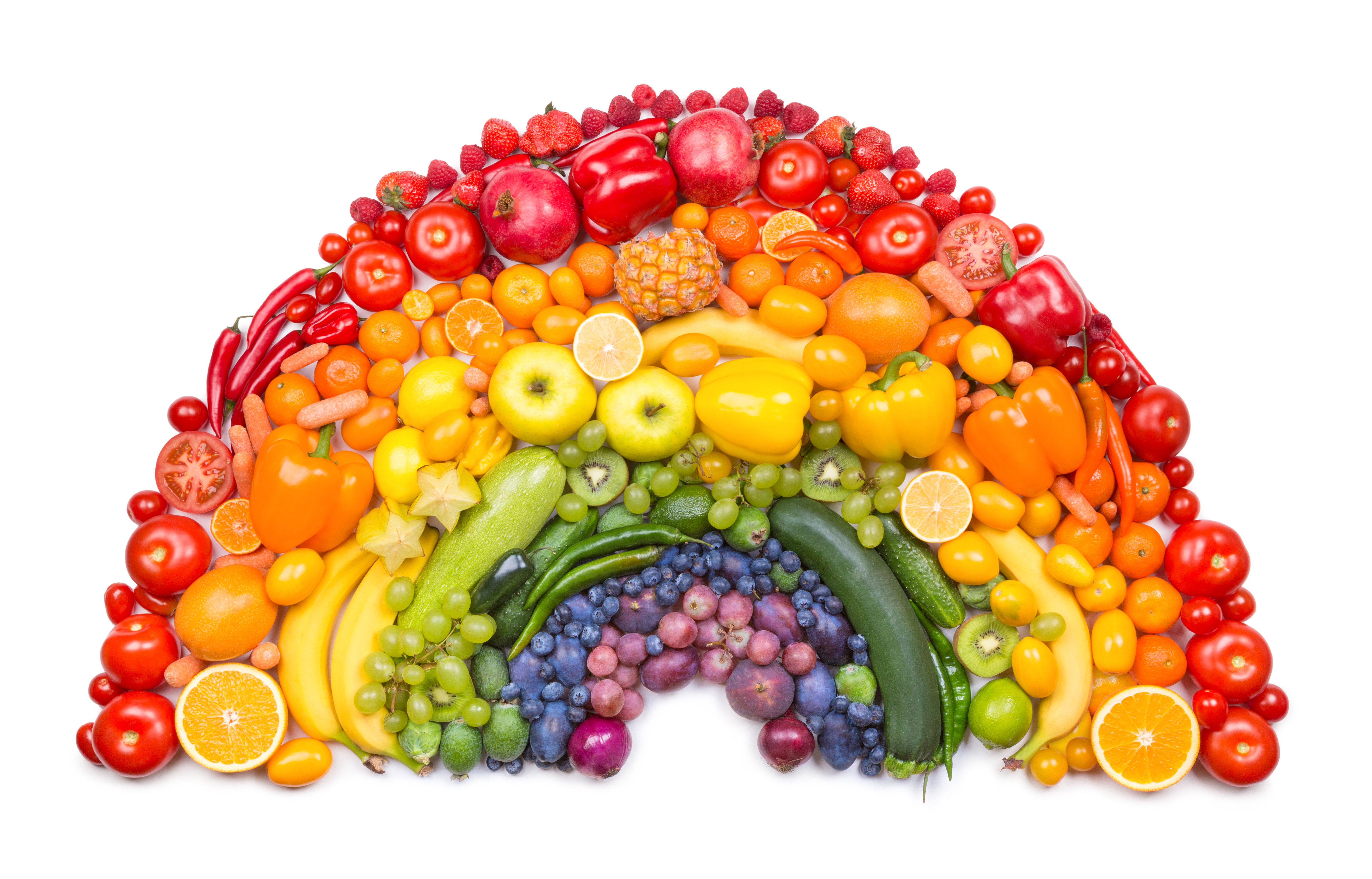 healthy food pictures to color